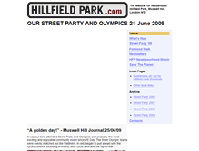 Tablet Screenshot of hillfieldpark.com